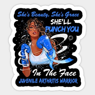 Punch You in the Face JUVENILE ARTHRITIS WARRIOR Sticker